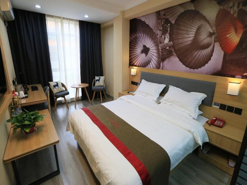 Thank Inn Chain Hotel Gansu Jiuquan Suzhou District Bell And Drum Tower Exteriör bild