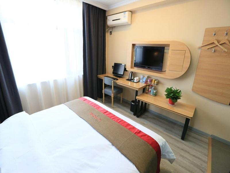 Thank Inn Chain Hotel Gansu Jiuquan Suzhou District Bell And Drum Tower Exteriör bild